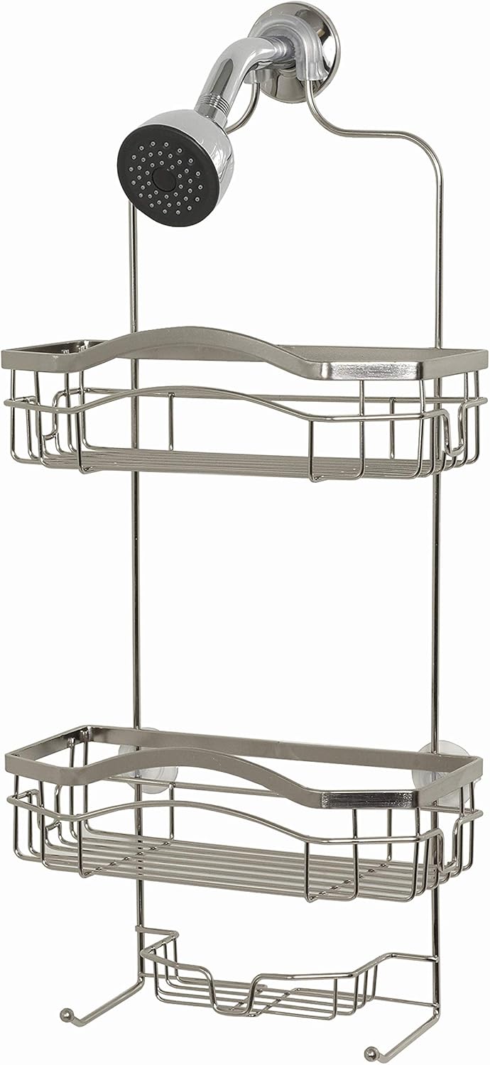 Over-The-Shower Caddy, Stainless Steel, Silver L6803