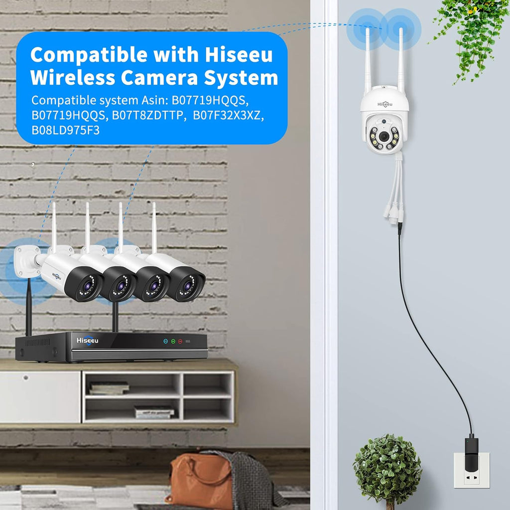 3MP Outdoor Wireless Security Camera with Floodlights H758