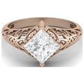 1.30 Carat Square Moissanite Solitaire Ring Z41886