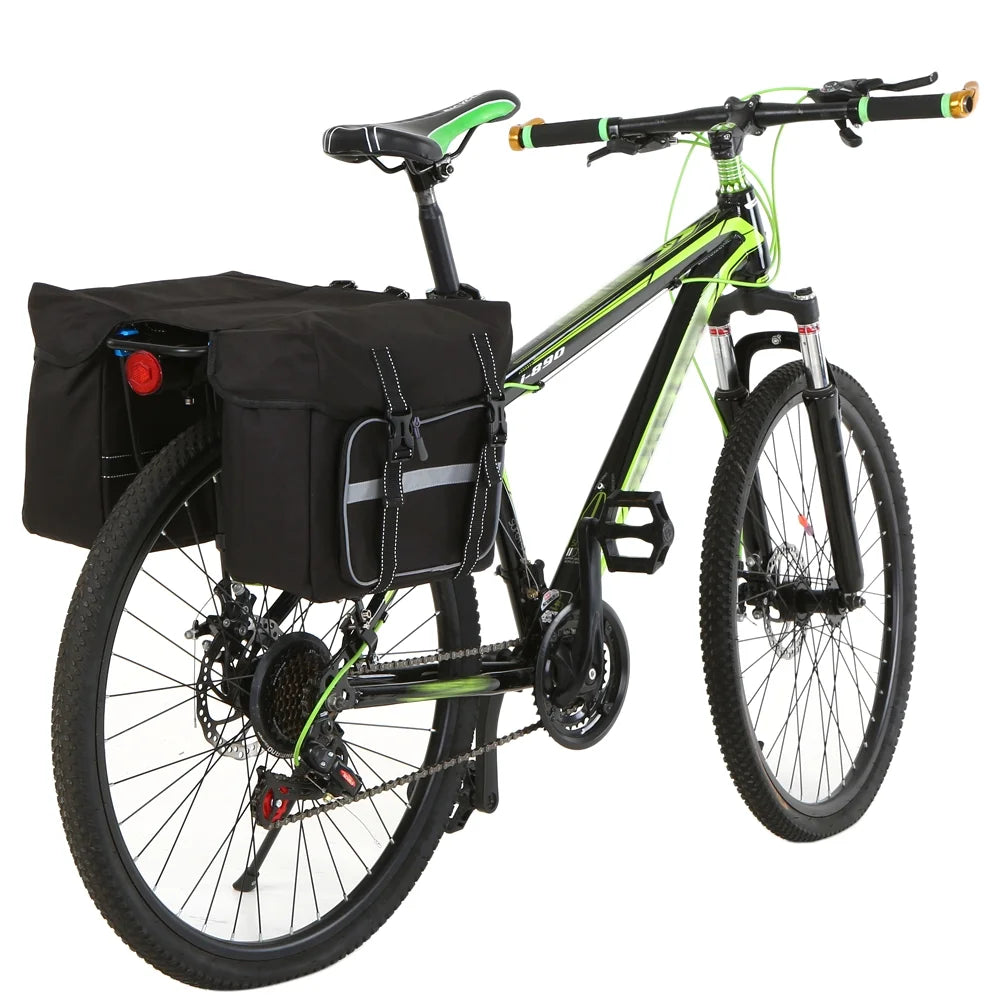 Bike Pannier Double Side Bag with Two Zipper Pouches D94895