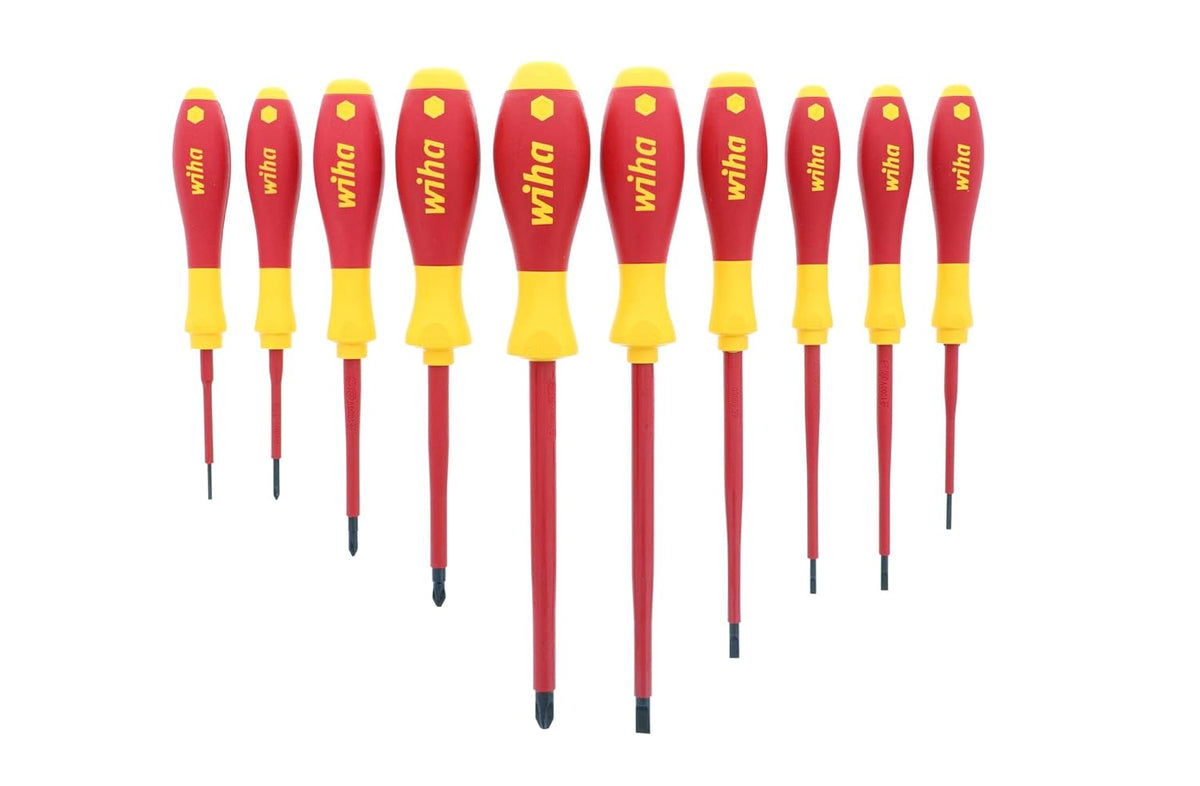 Slotted and Phillips Insulated Screwdriver Set, 1000 Volt, 10 Piece W601