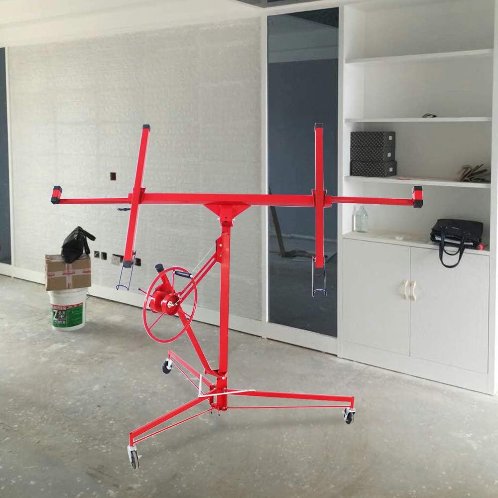 Drywall Lift Panel Hoist with Adjustable Telescopic Arm, 150 lbs I681