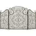 Black Metal Fireplace Screen M30271