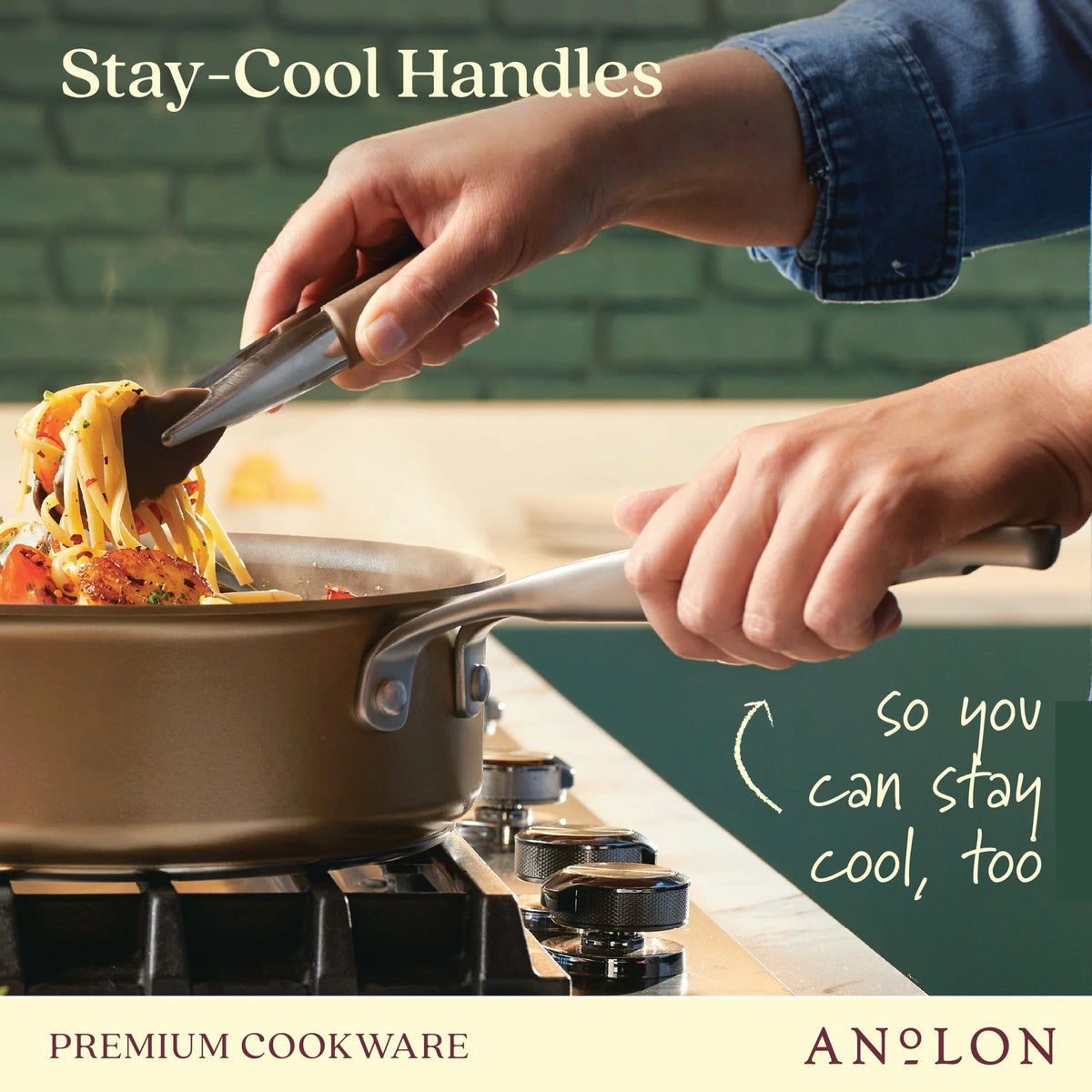 10 Piece Hard Anodized Nonstick Cookware Set J400