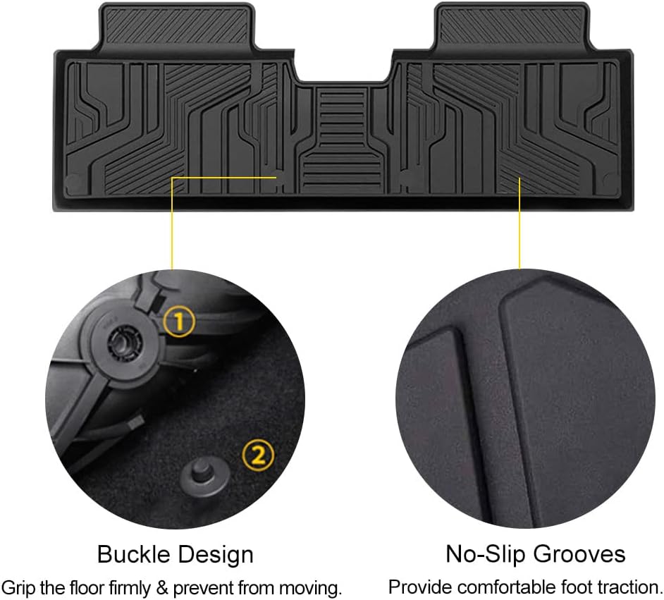 Black Rubber Floor Liner for Chevrolet Equinox N8982