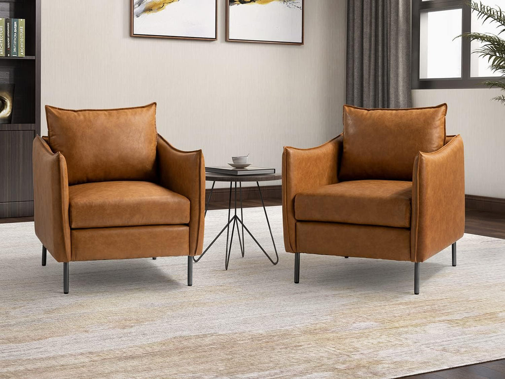 Camel Vintage Armchair Set Of 2 X676402