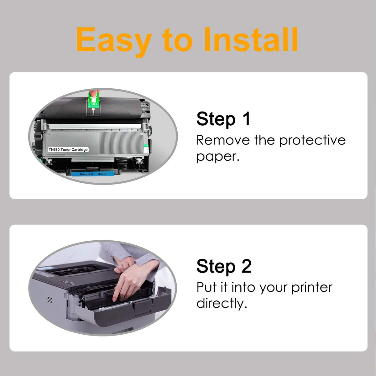 Compatible Drum Unit and Toner Cartridge Combo Pack of 2 J25175