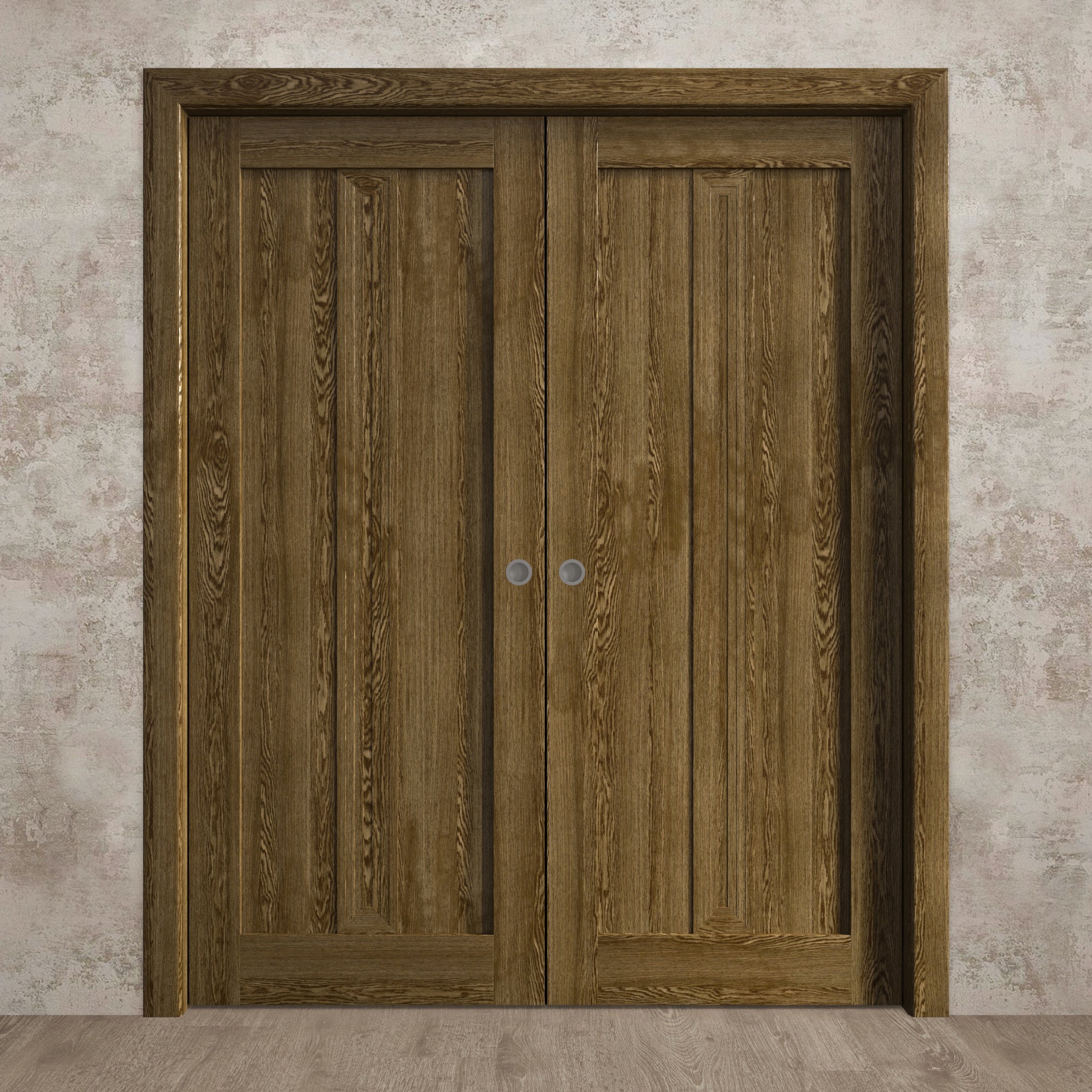 Solid Wood Interior Double Pocket Doors Z894120