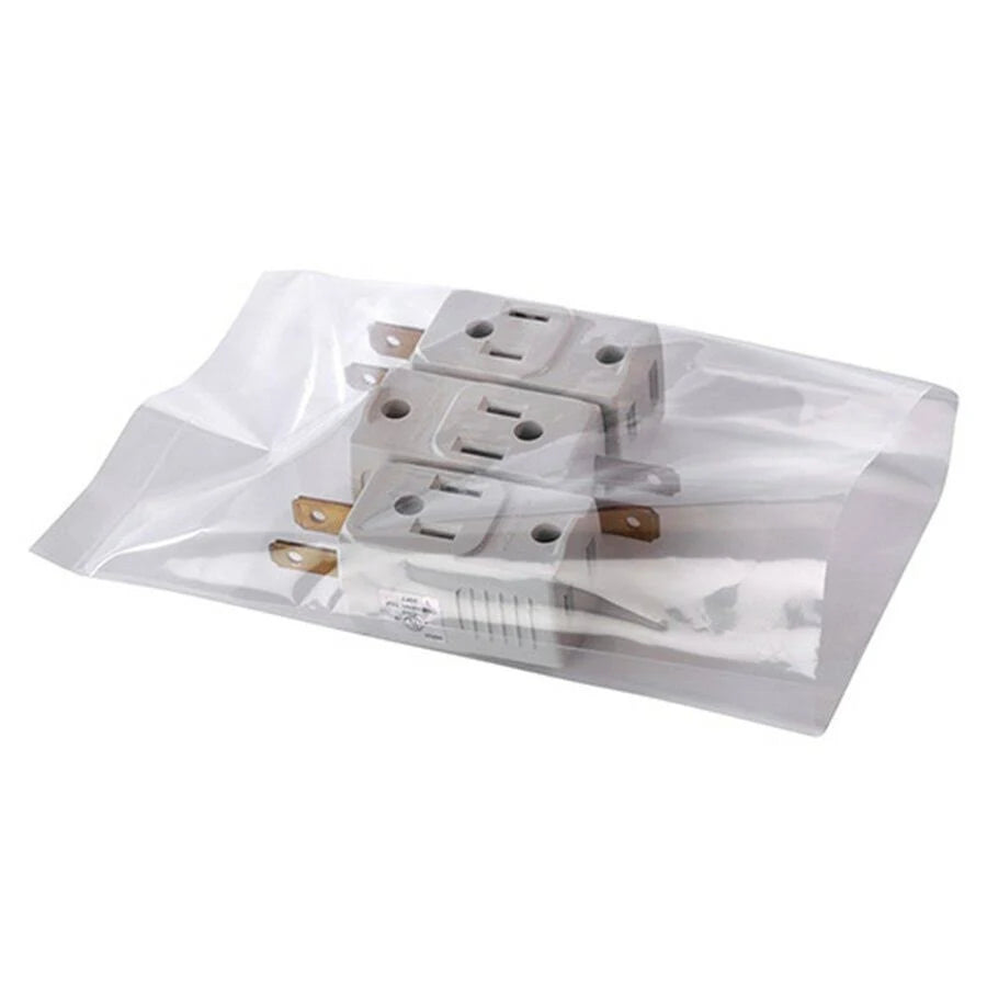 Clear 10 x 15 2 mil Layflat Poly Bags, 1000/Case V360