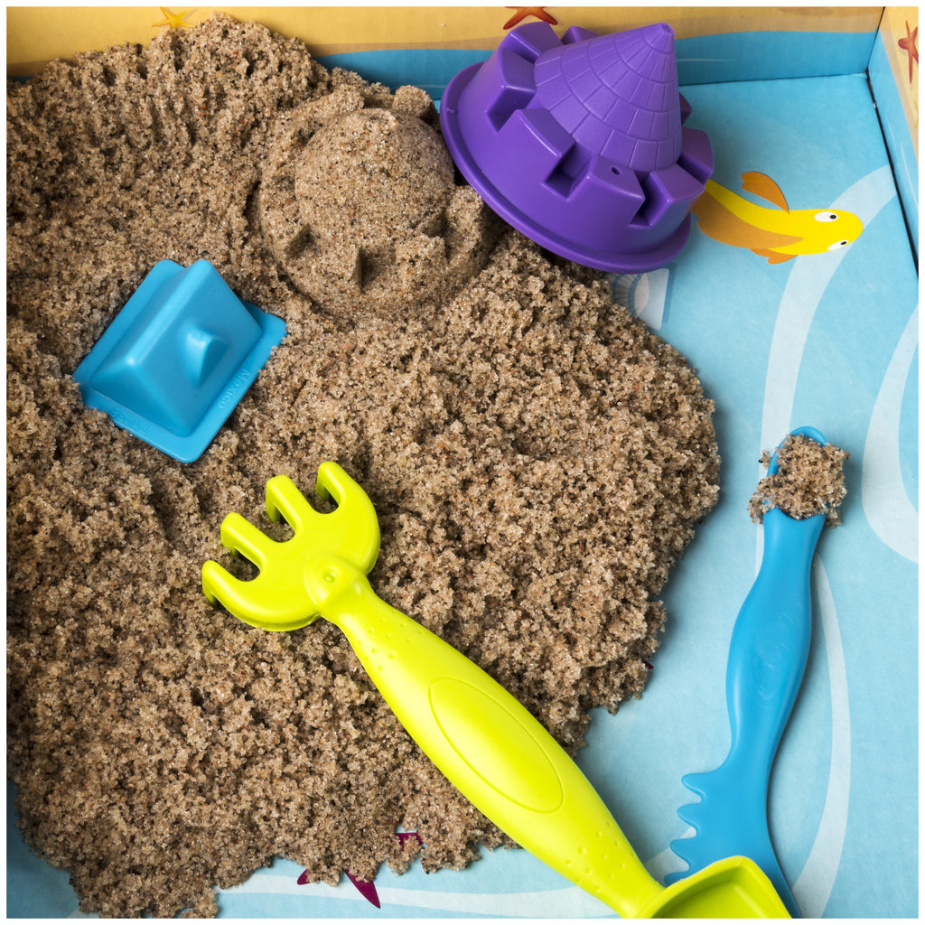 12 oz. All-Natural Kinetic Beach Sand Playset with Castle Molds F8247