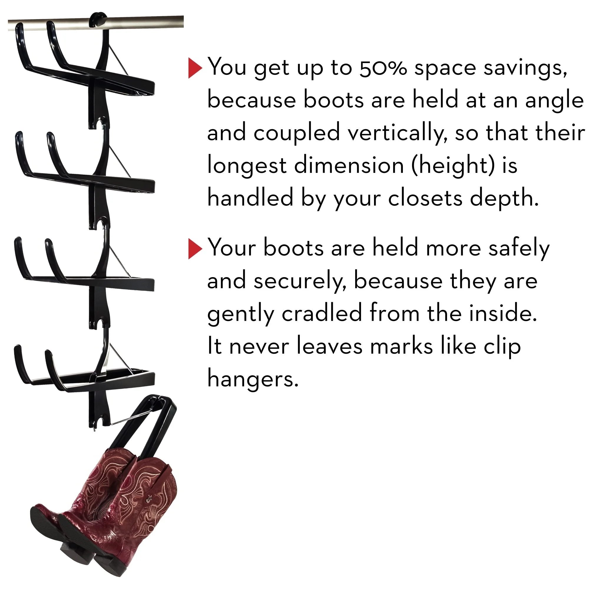 5-Pair Hanging Boot Storage Rack Z248