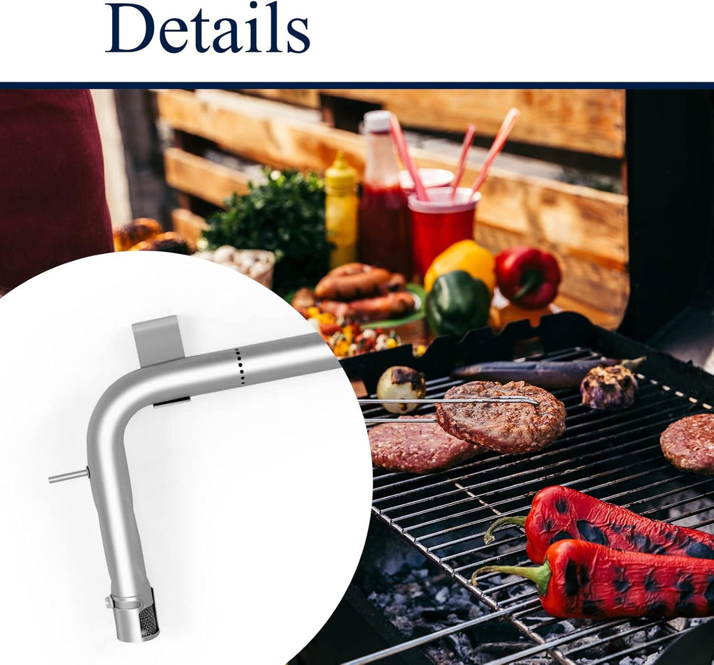 2pcs Stainless Steel BBQ Grill Burner Tube Replacement Parts Pack of 2 Q9621