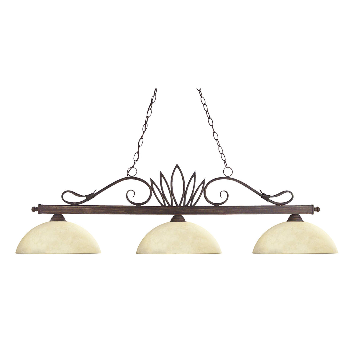 Weathered Bronze 3 Light Billiard V299170