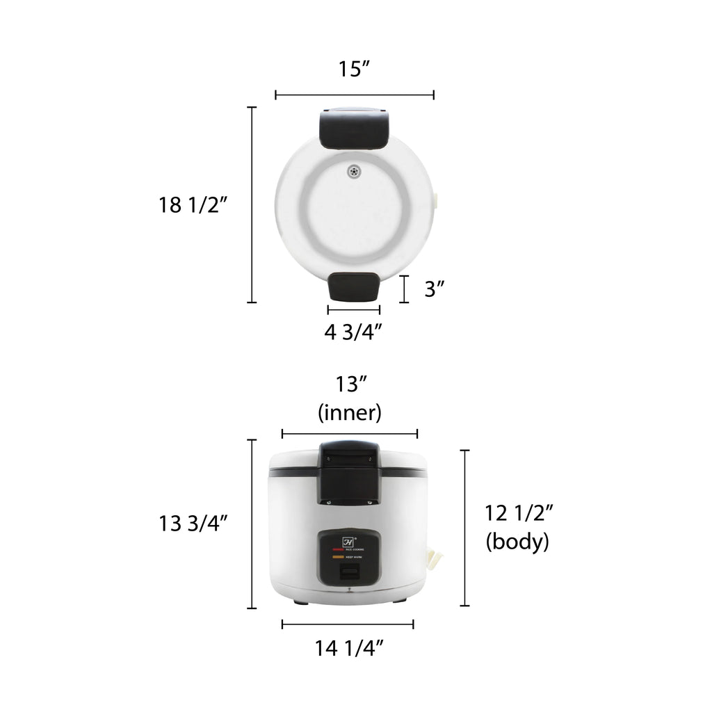 33 Cups Stainless Steel Rice Cooker / Warmer L15857