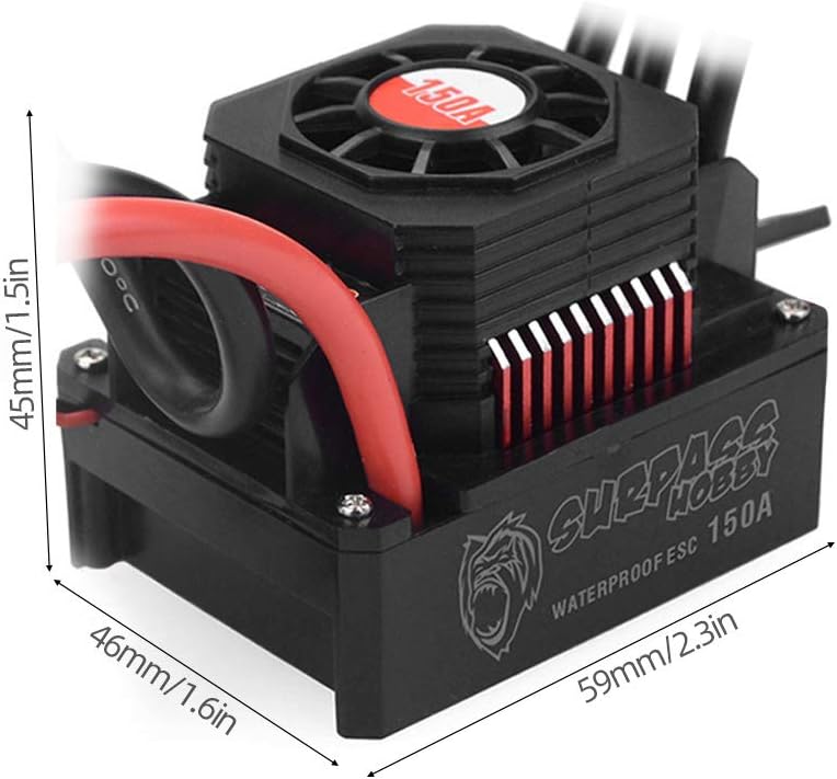 150A Brushless ESC Waterproof Electric Speed Controller Pack of 2 W373