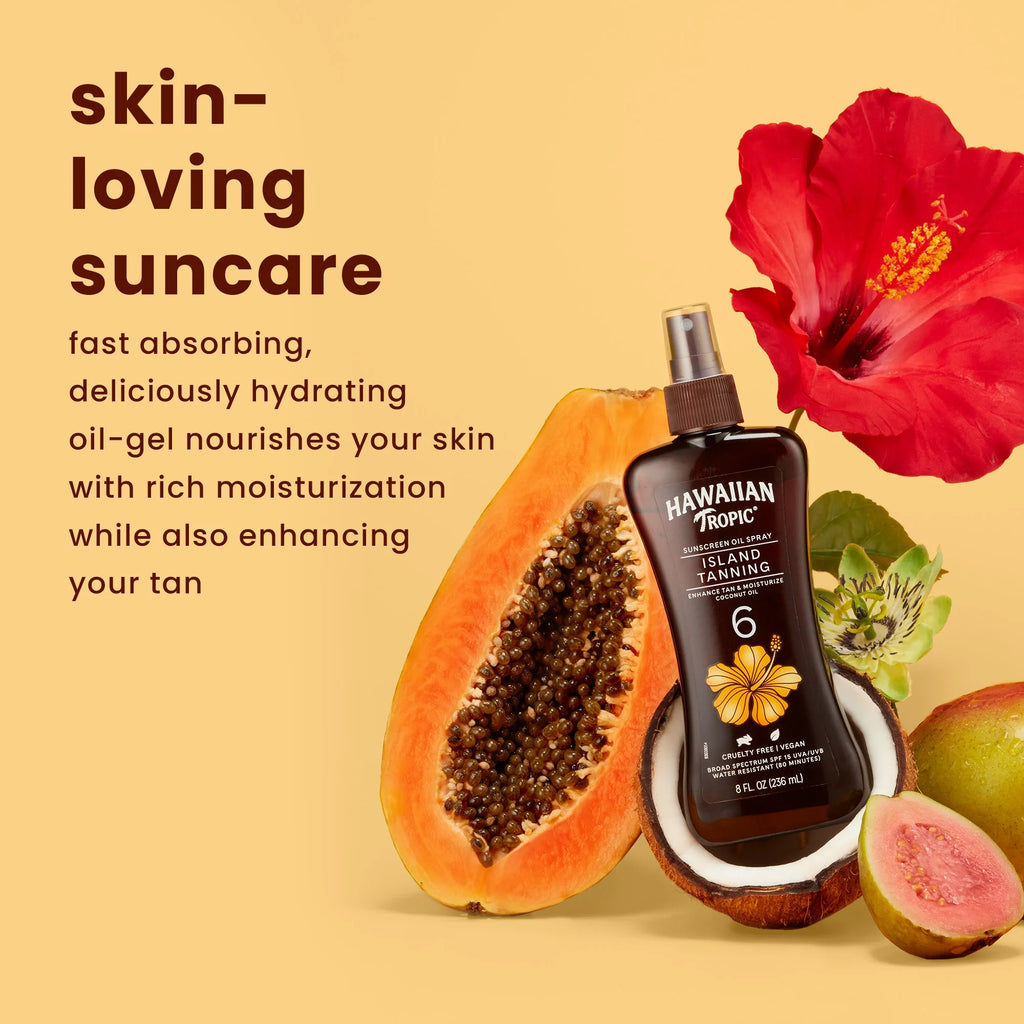 6 SPF Tanning Oil Spray 8oz V4172