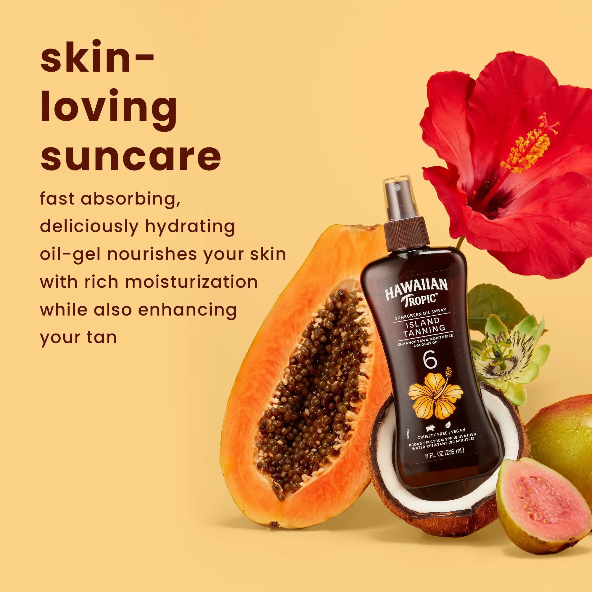 6 SPF Tanning Oil Spray 8oz V4172