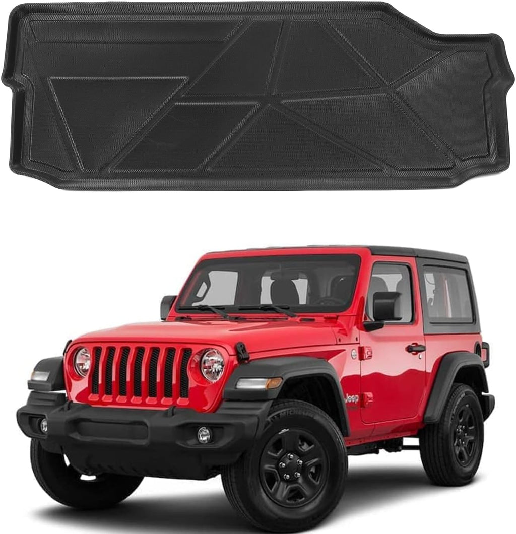 Rear Trunk Mat Cargo Liner TPE All-Weather 4 Door Pack of 2 Y484