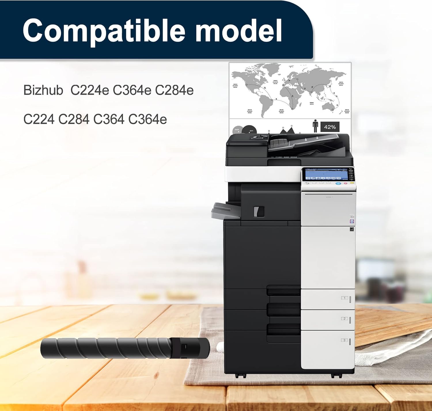 Black 2 Packs Compatible Toner Cartridge TN321 H18864