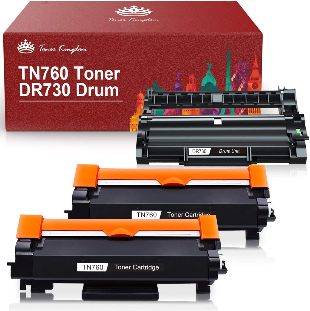 Compatible Toner Cartridges and Drum for Brother Printers (2 Black Toners, 1 Drum Unit) L680566