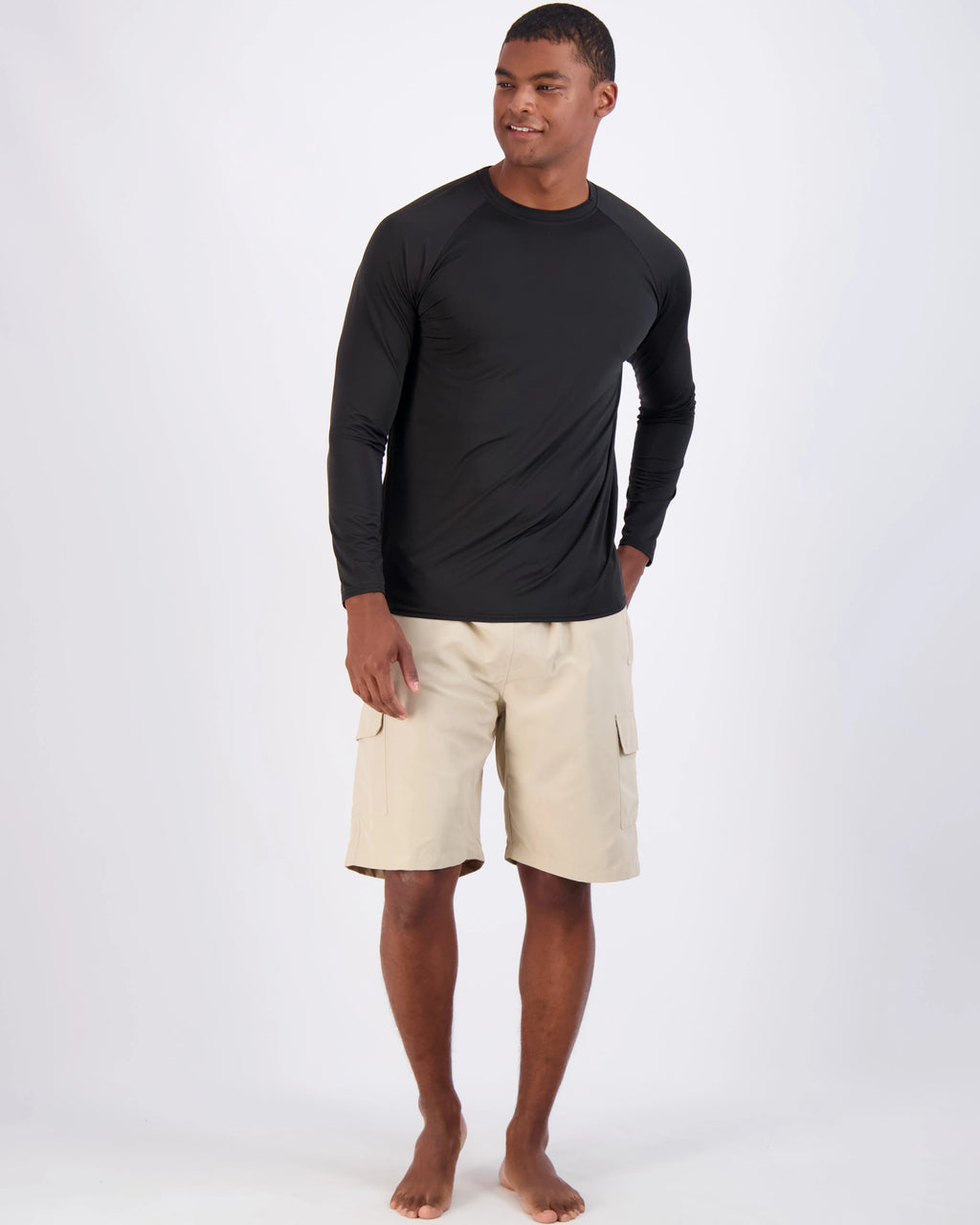 4 Pack Men's Long Sleeve Rash Guard Shirt Swimwear UPF 50+ Surf Top F336
