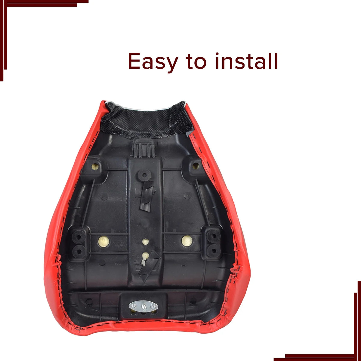 Black & Red Seat for Baja MB165 & Falcon Mini Bikes N1510
