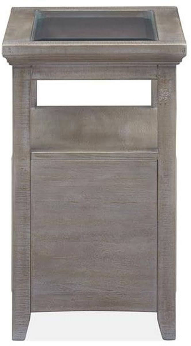 Dovetail Grey Chairside End Table R153