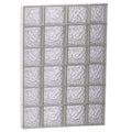 Ice Glass Pattern Frameless Replacement Glass Block Window A947460