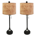 Buffet Lamp with Hardback Lamp Shade, Set of 2 S557405