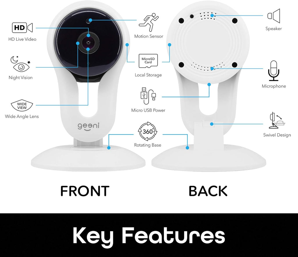 White 2 Pack Indoor Smart Security Camera S661