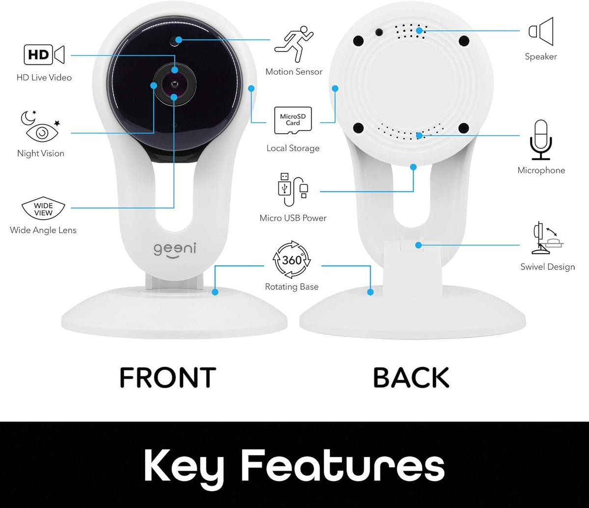 White 2 Pack Indoor Smart Security Camera S661