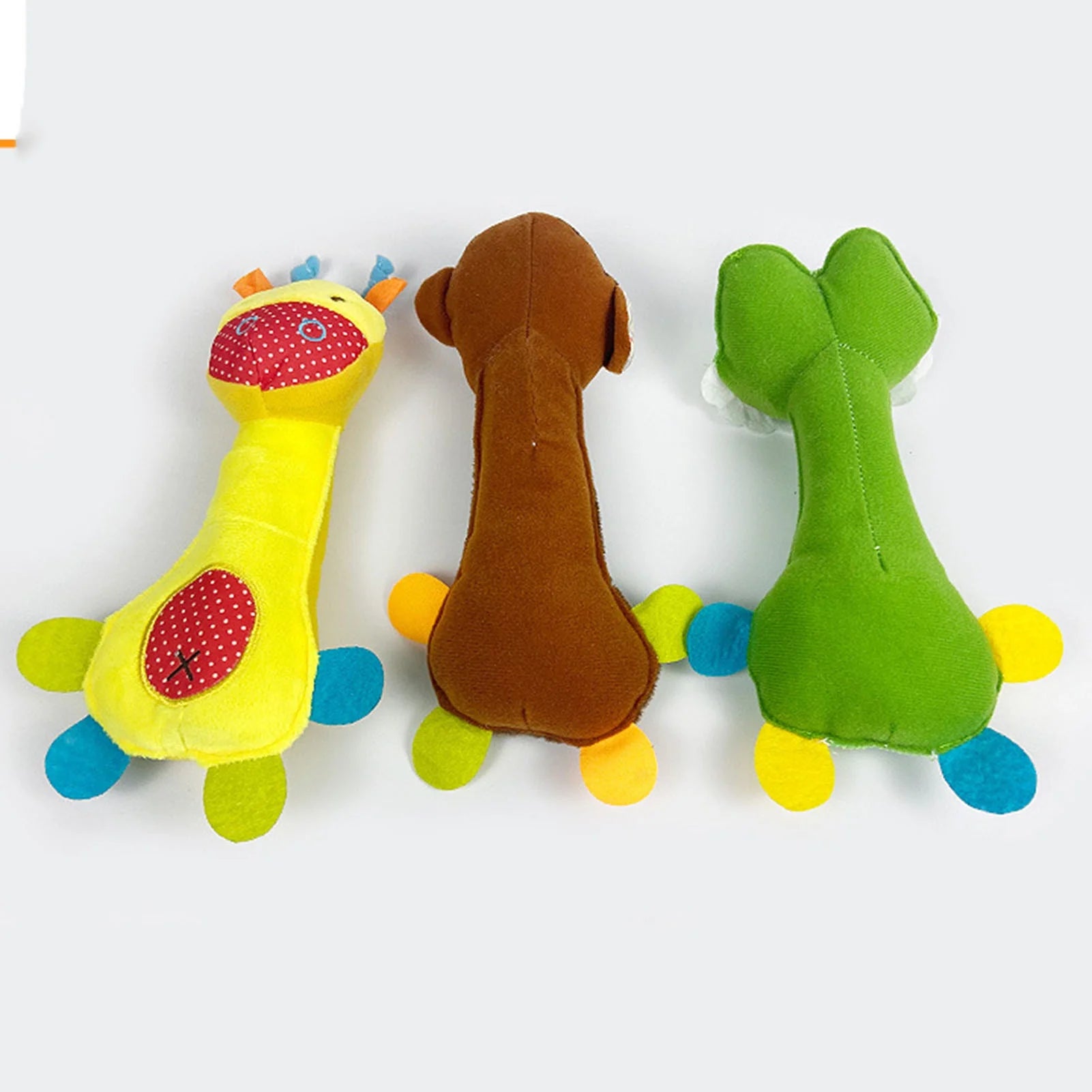 Squeaky Dog Toys Plush Cartoon Dolls E5135