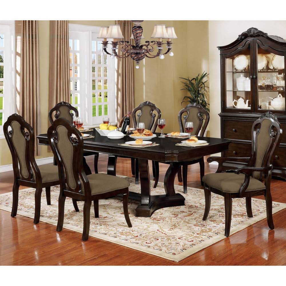 Traditional Walnut Side Chairs (Set of 2) C557364