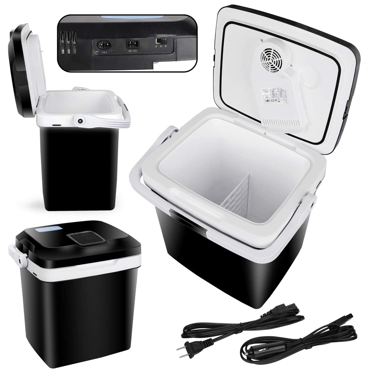 12V DC 28 Quart Portable Car Refrigerator Cooler and Warmer R82594
