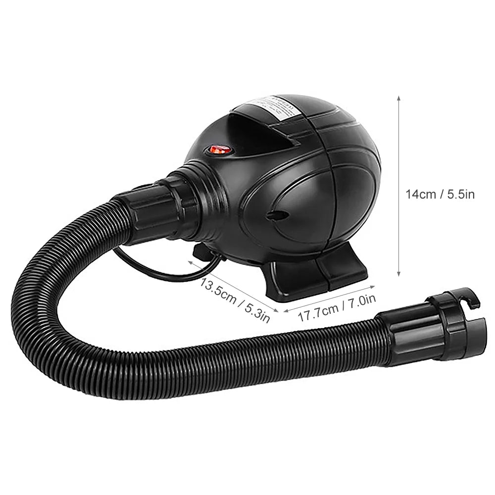 Portable 800W Electric Air Pump Inflator Deflator with 3 Nozzles J7730