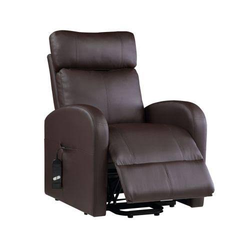 Beige PU Power Lift Recliner A32220