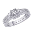 14K White Gold Diamond Bridal Engagement Set G539365