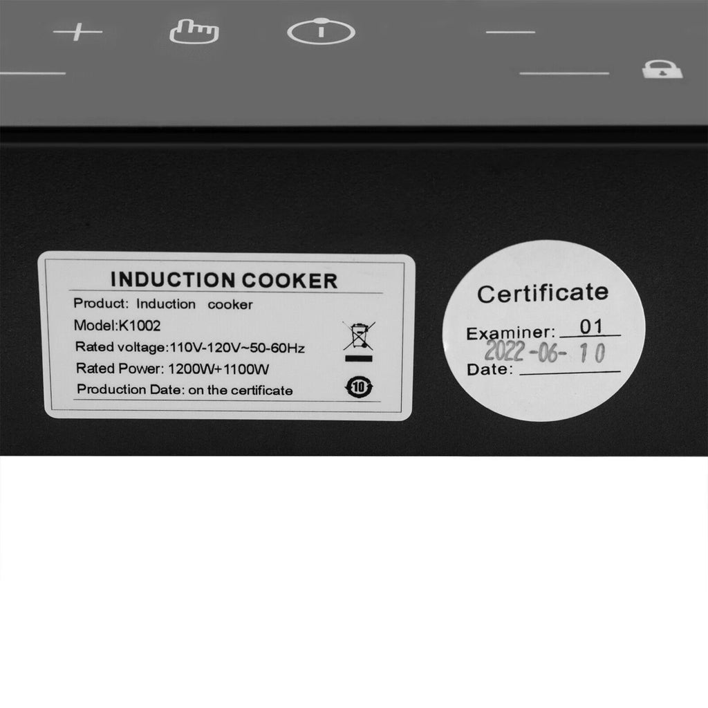 Double Induction Cooktop with 2 Burner Independent Control 1200W+1100W A29591