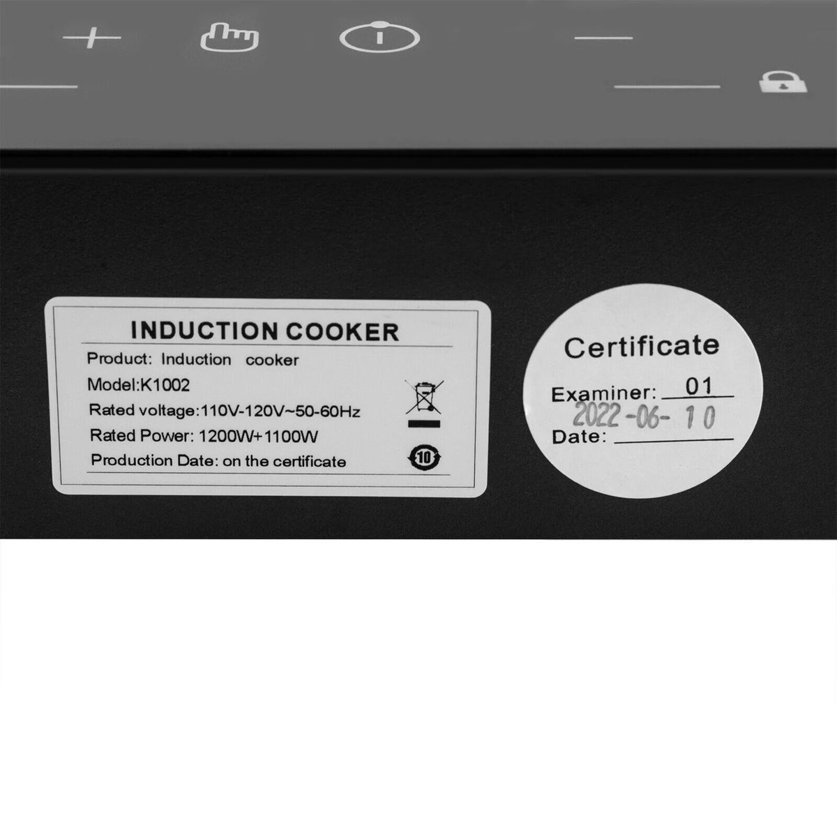 Double Induction Cooktop with 2 Burner Independent Control 1200W+1100W A29591