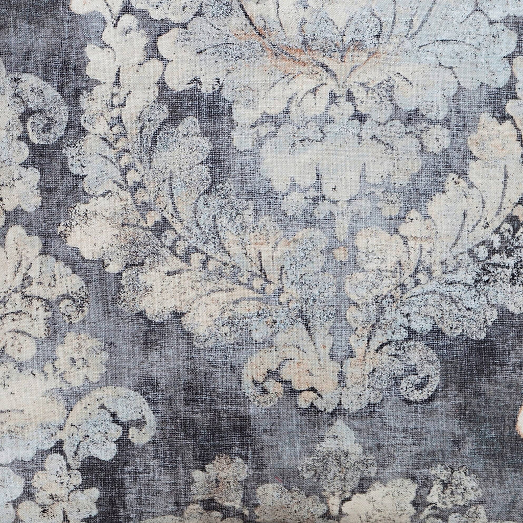 Cindersmoke Distressed Damask Duvet and Shams Twin B7693