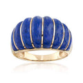 Carved Lapis Shrimp Ring in 14kt Yellow Gold. Size 7 A67493