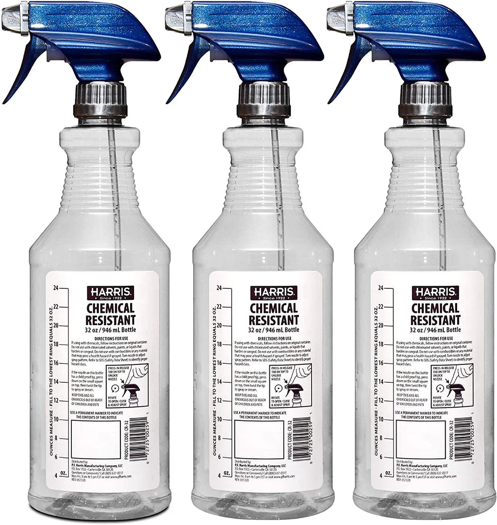 32oz 3-Pack Chemically Resistant Spray Bottles G77012