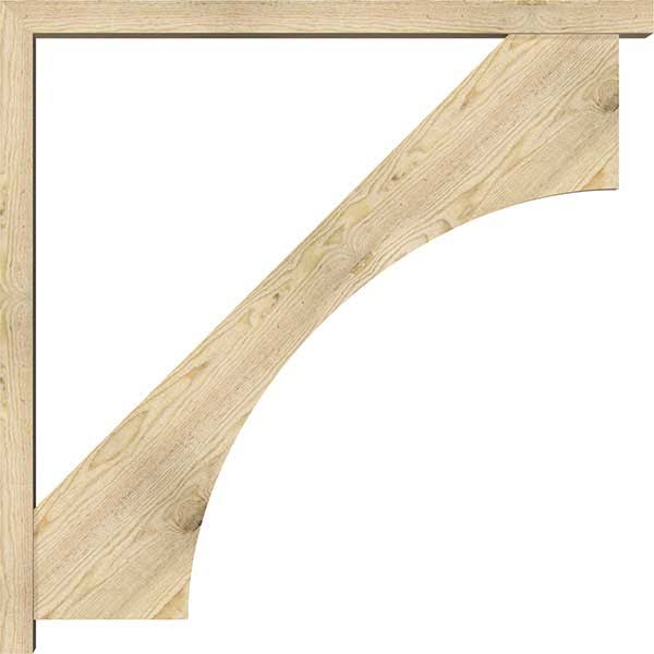 Douglas Fir Rough Sawn Bracket with Offset Brace X52755