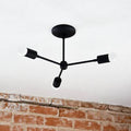 3 - Light 18x22 Sputnik Semi Flush Mount V2580