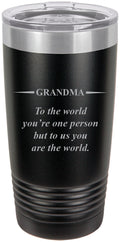 Black Stainless Steel Insulated Tumbler 20 Oz Travel Coffee Mug D8947