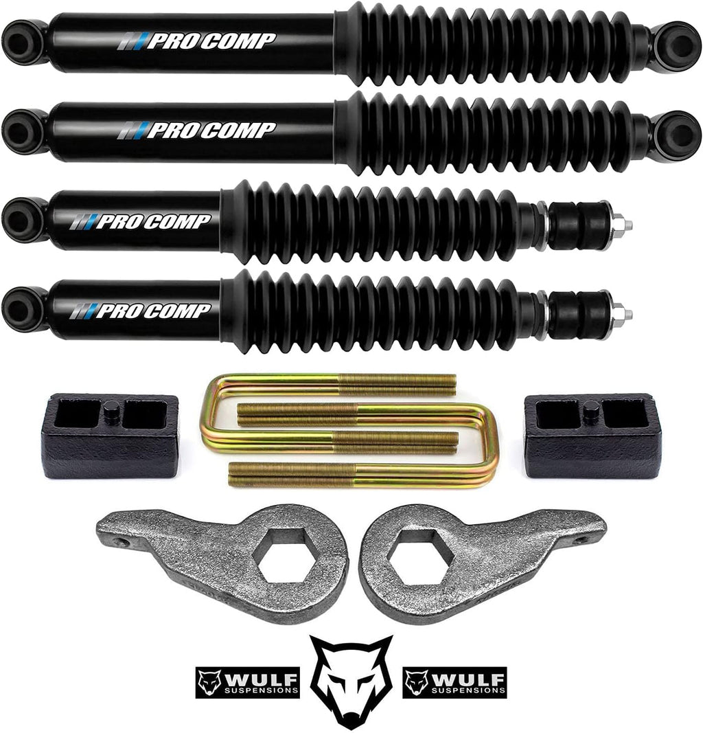 1-3" Front 2" Rear Leveling Lift Kit with Pro Comp Shocks Y6433