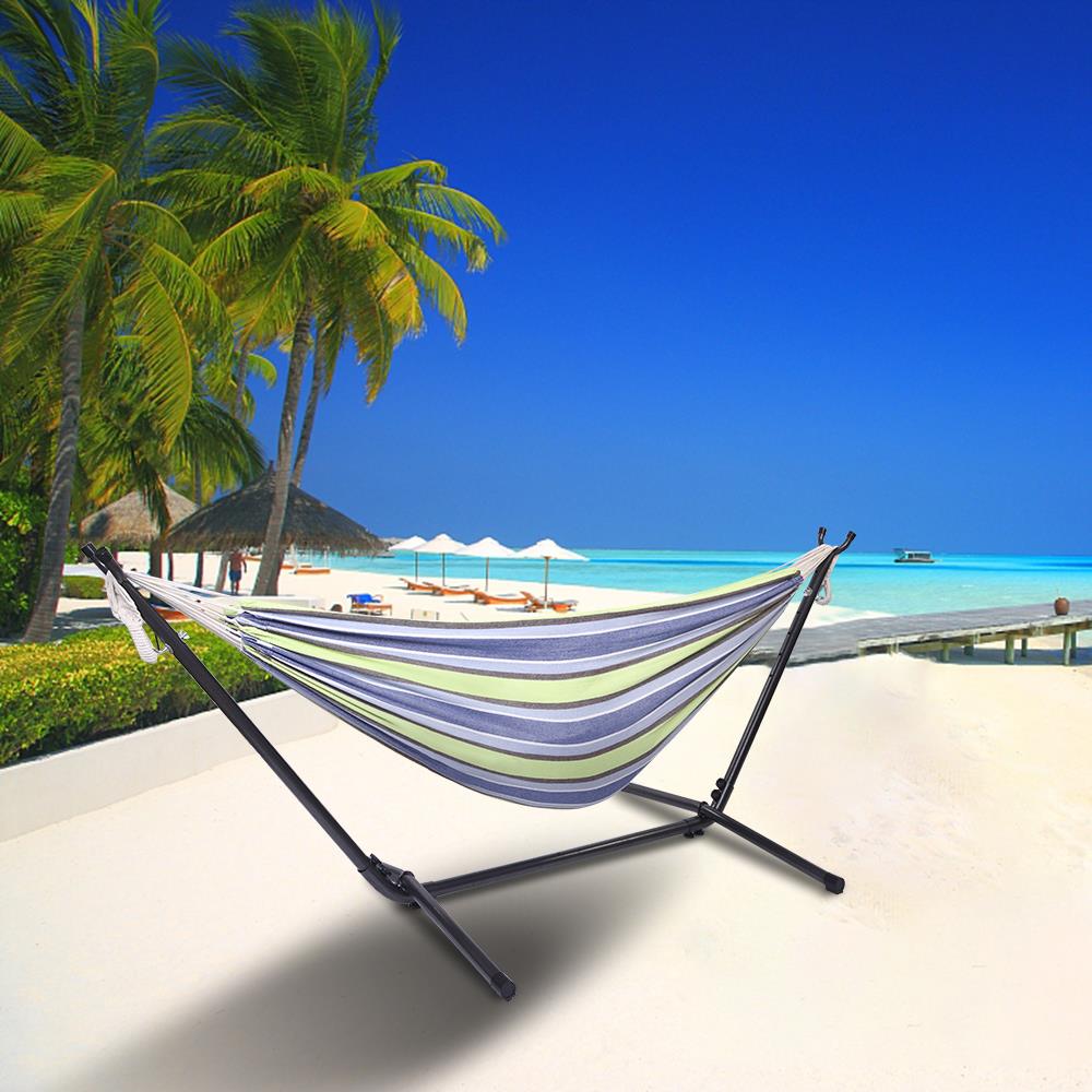 Double Hammock with Steel Stand and Carrying Case O977429