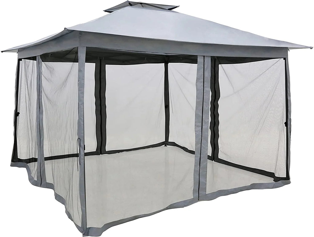 11'x11' Pop-Up Tent Gazebo with Mosquito Mesh Netting L2781