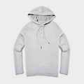 Light Gray Heather Hooded Henley W41745