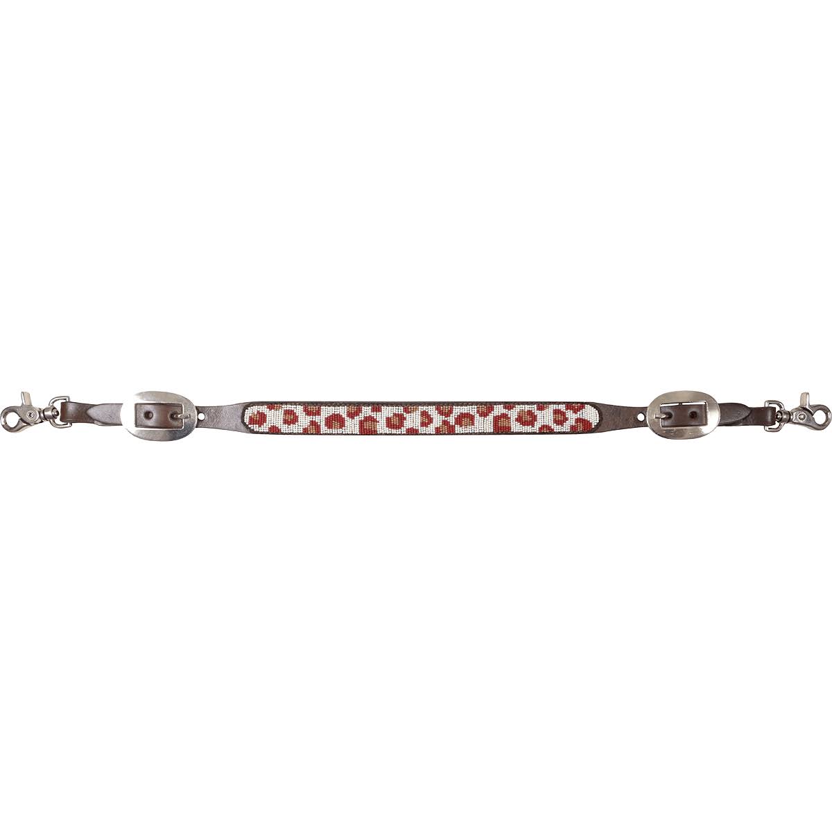 Blue Beaded Wither Strap L819
